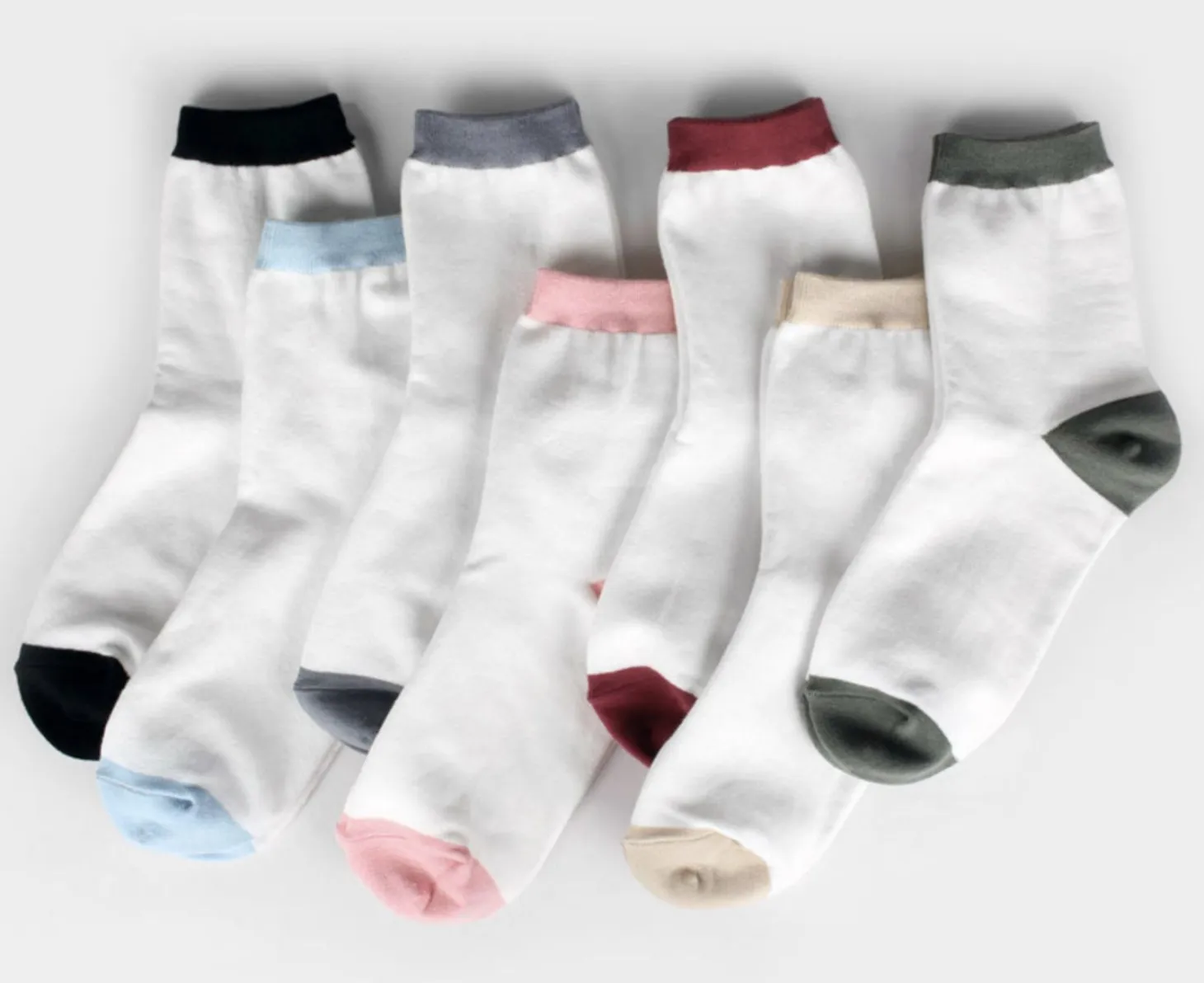 Basic Color Point Women Socks