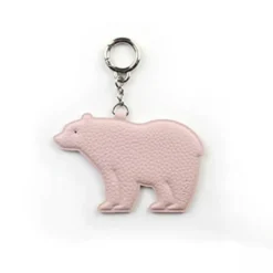 Bear Vegan Leather Key Ring