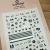 Black Love Nail Deco Sticker