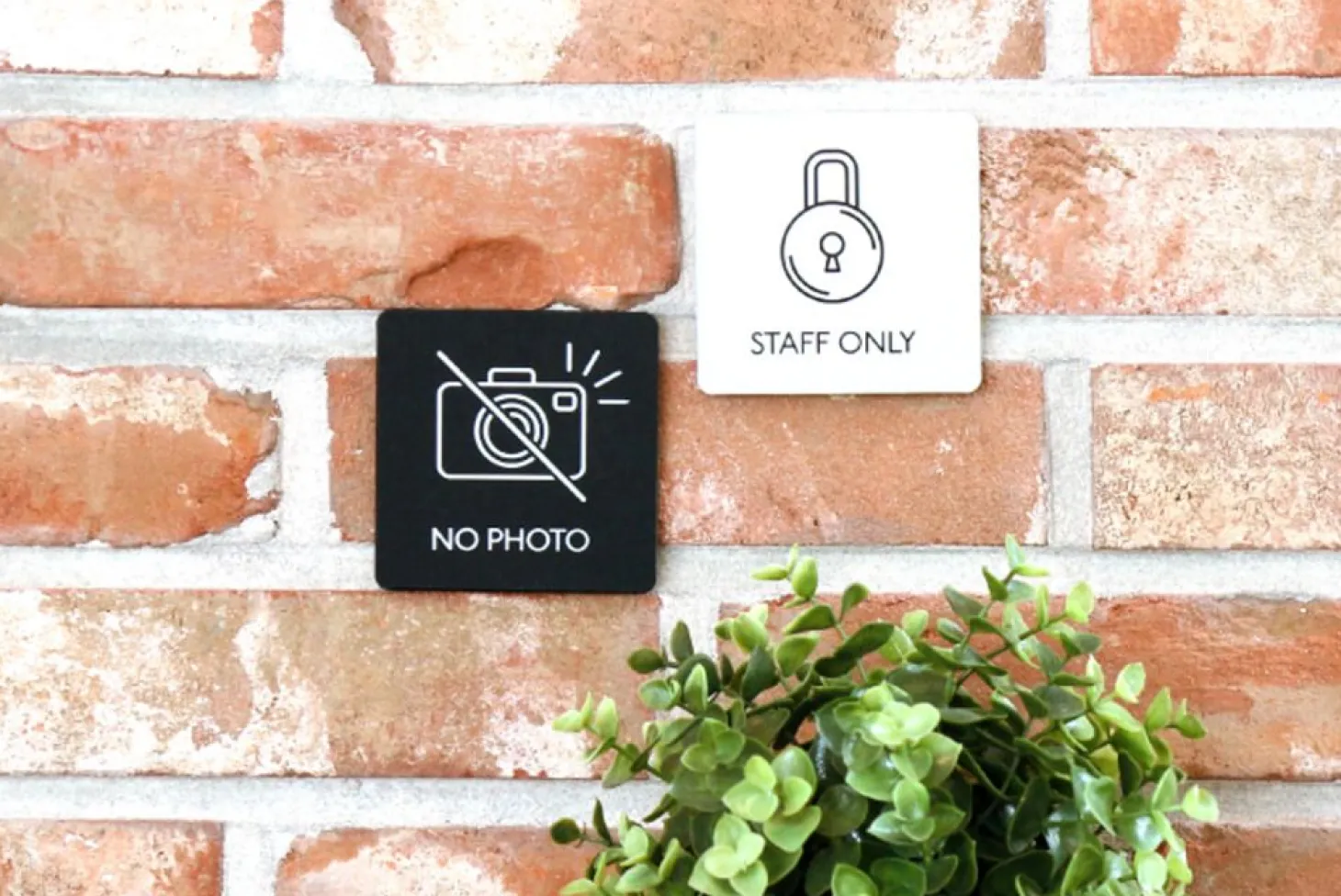 Black Pictogram Door Sign