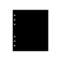 Black 6 Ring A6 Wide Note Refill