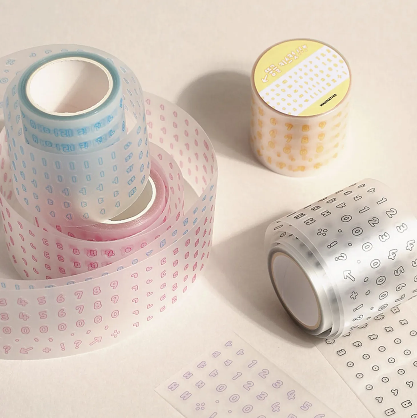 Bubble Hangul Kiss Cut Deco Tape