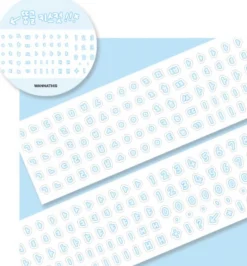 Bubble Hangul Kiss Cut Deco Tape