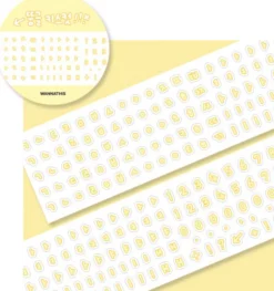 Bubble Hangul Kiss Cut Deco Tape