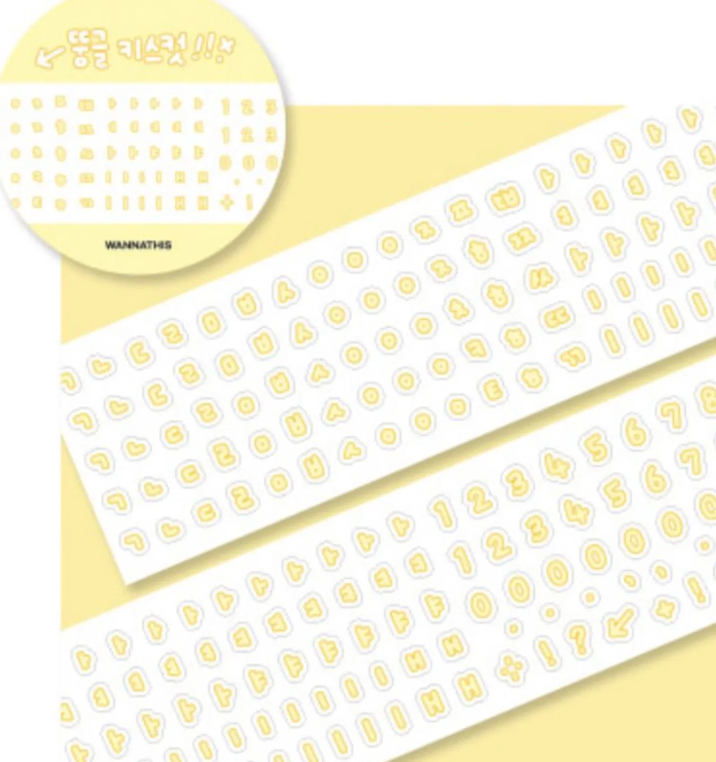 Bubble Hangul Kiss Cut Deco Tape