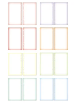 Bulk 6 Ring A6 Gradient Note Refill