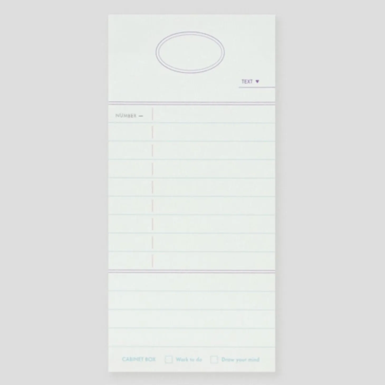 Cabinet Themed Notepad