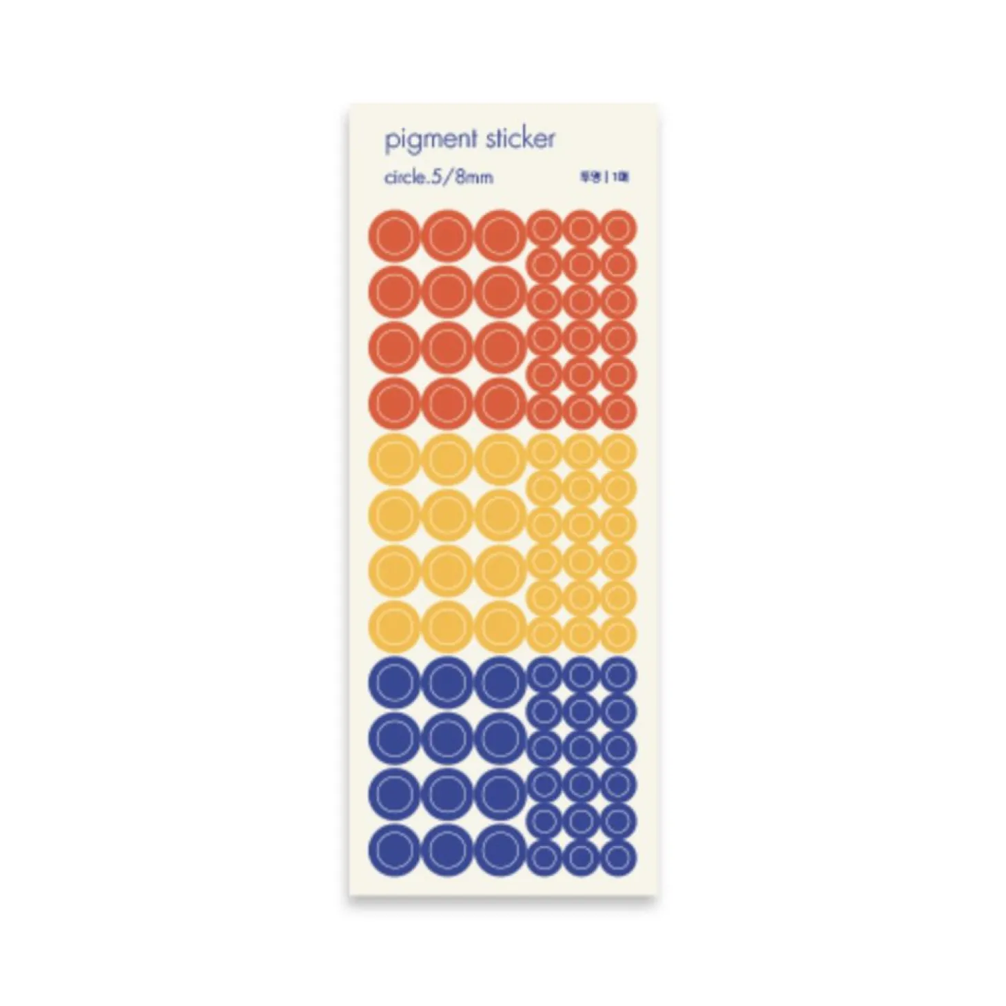 Circle Pigment See-through Sticker