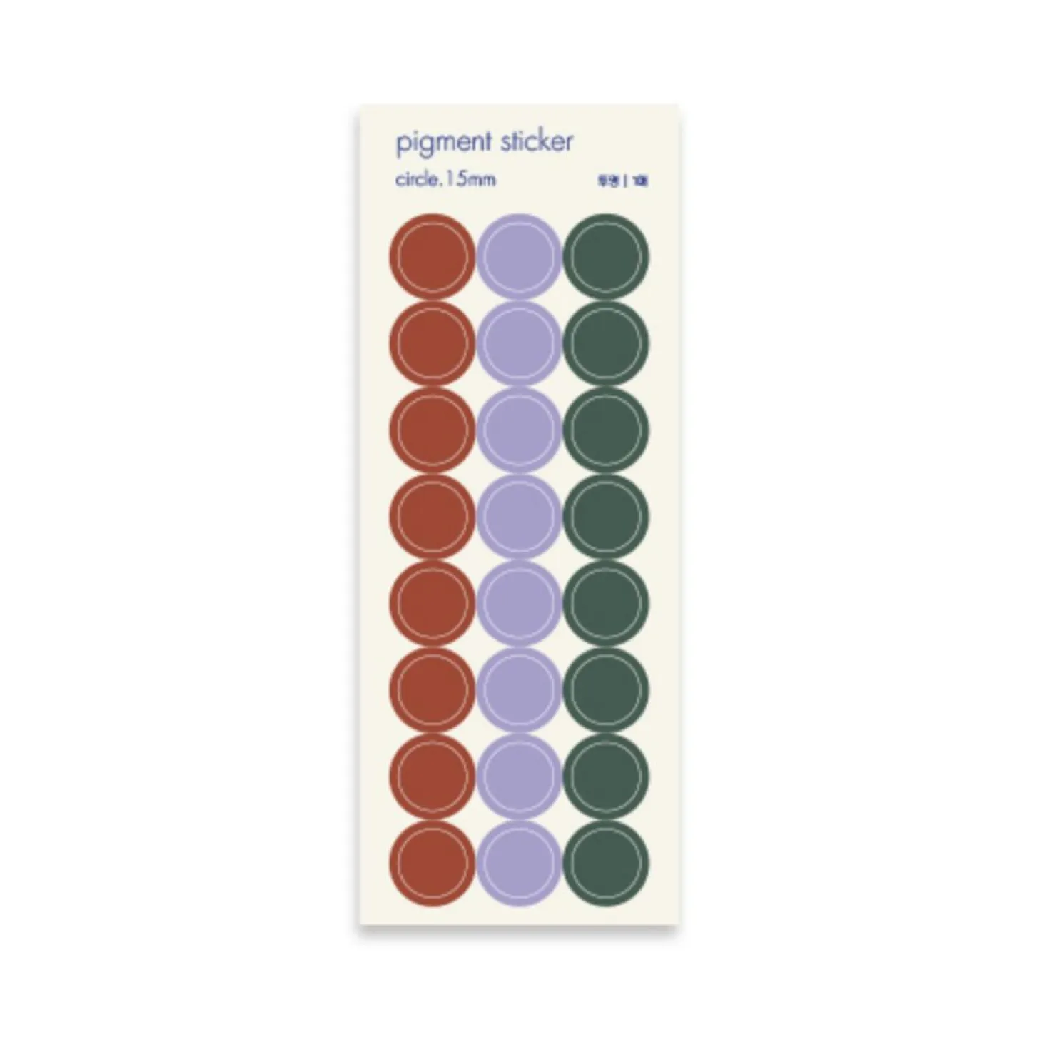 Circle Pigment See-through Sticker
