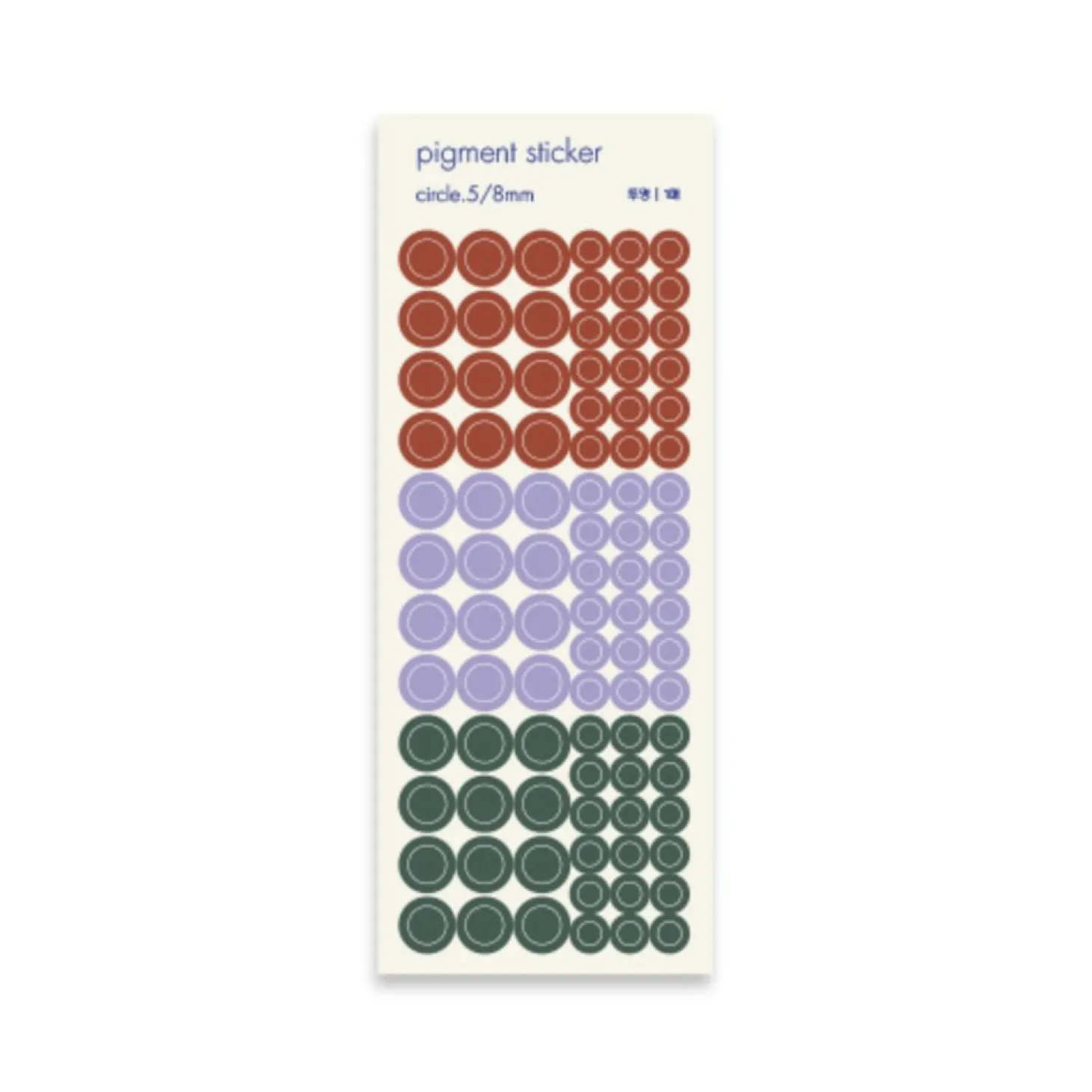 Circle Pigment See-through Sticker