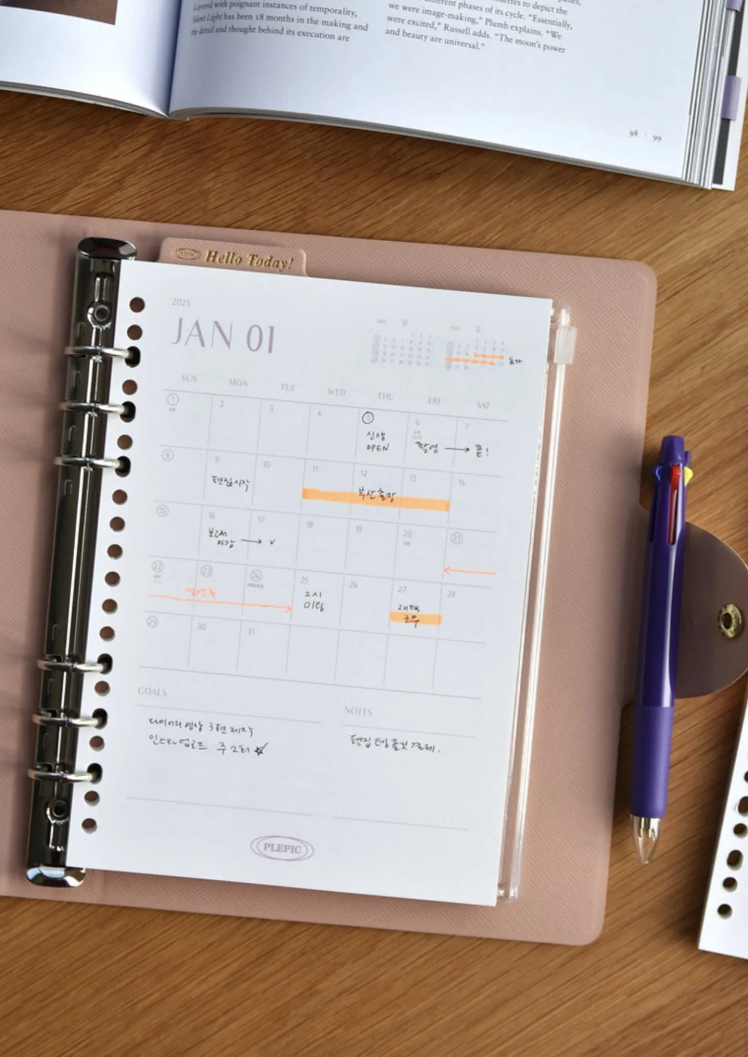 Classic Folio 6 Ring A5 Binder