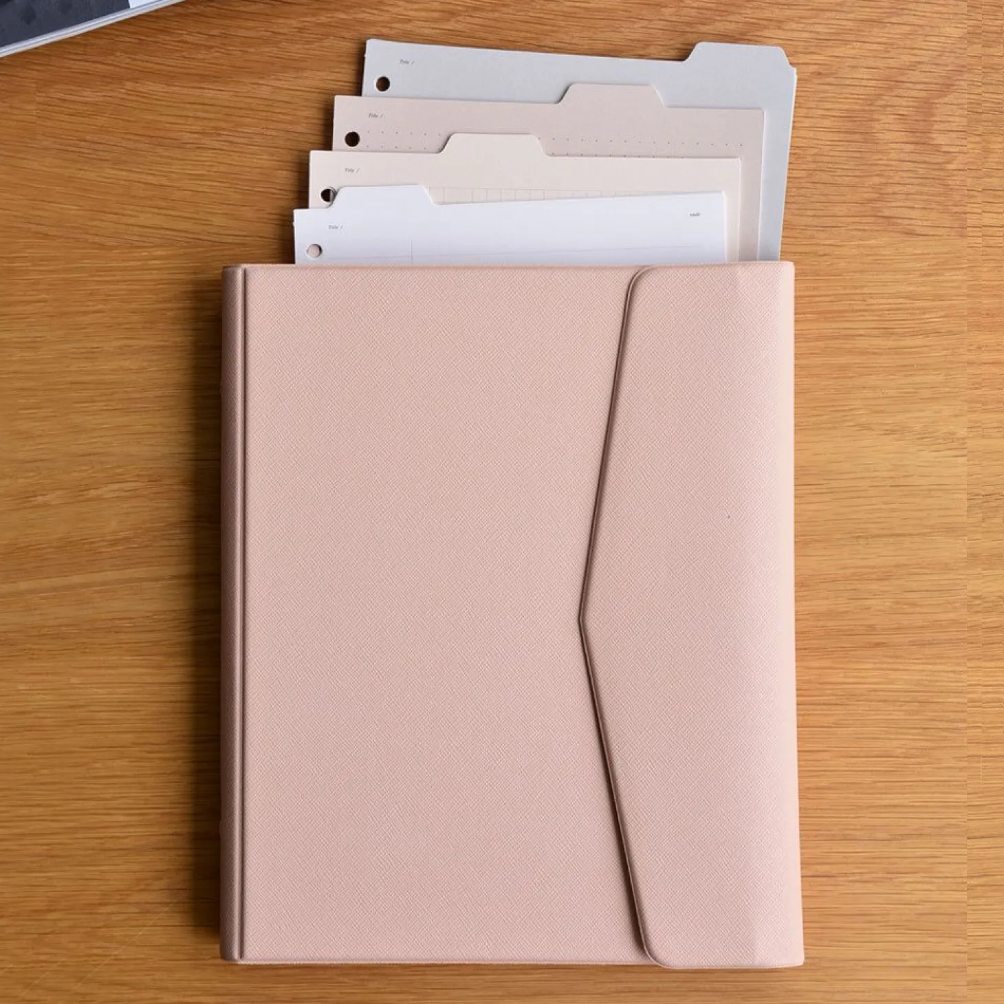 Classy Gentle 20 Ring A5 Binder Clutch