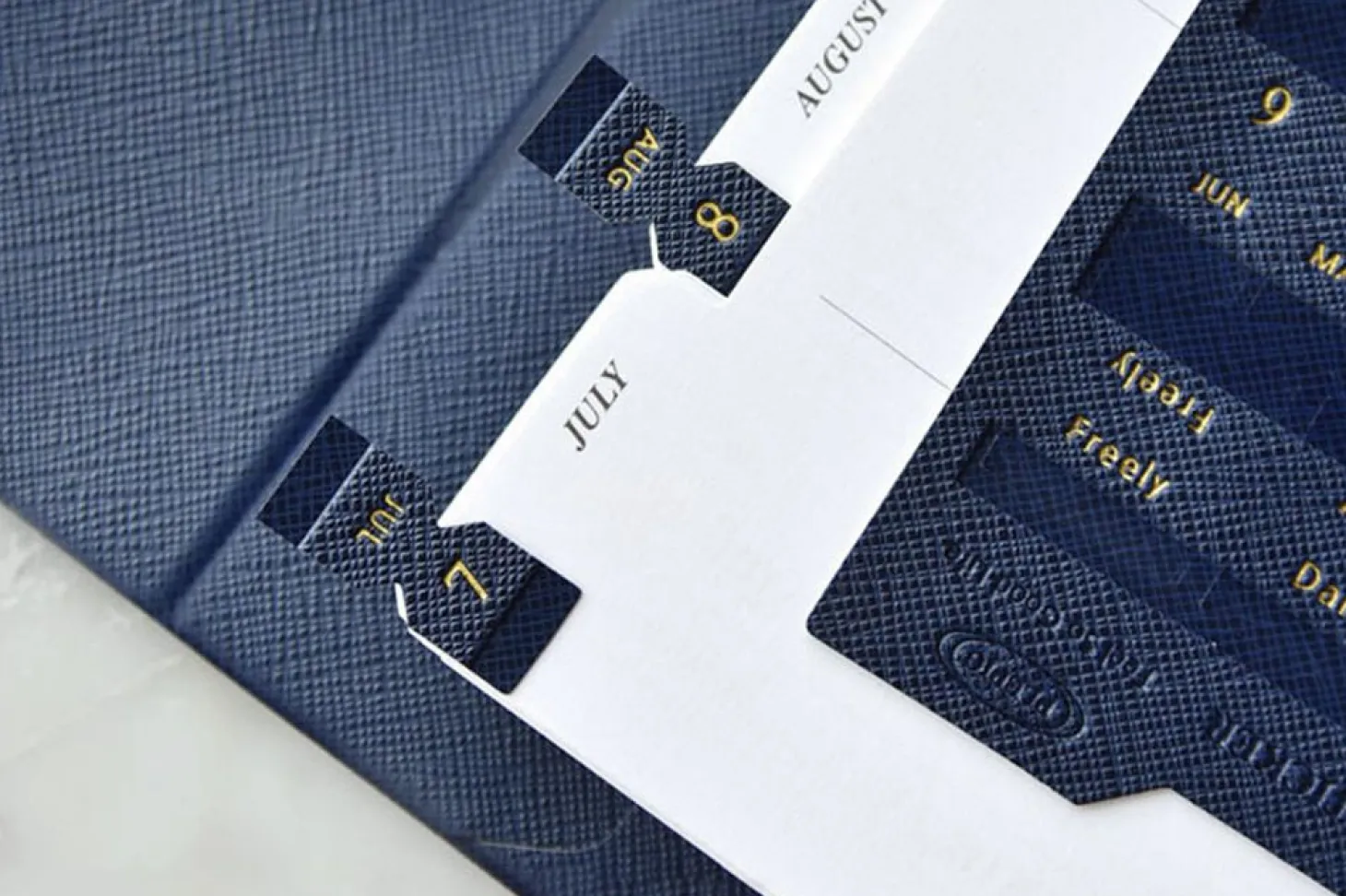 Classy Leather Index Sticker