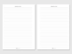 Classy Standard Index Weekly Planner