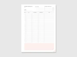 Classy Standard Index Weekly Planner