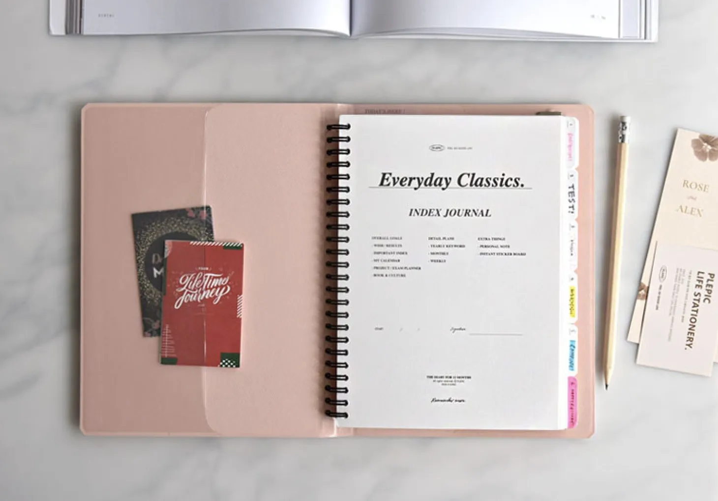 Classy Standard Index Weekly Planner