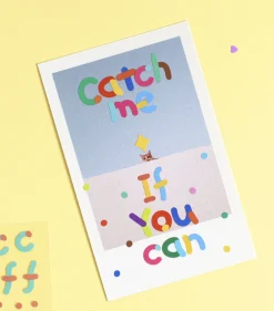 Color Combo Alphabet Removable Sticker