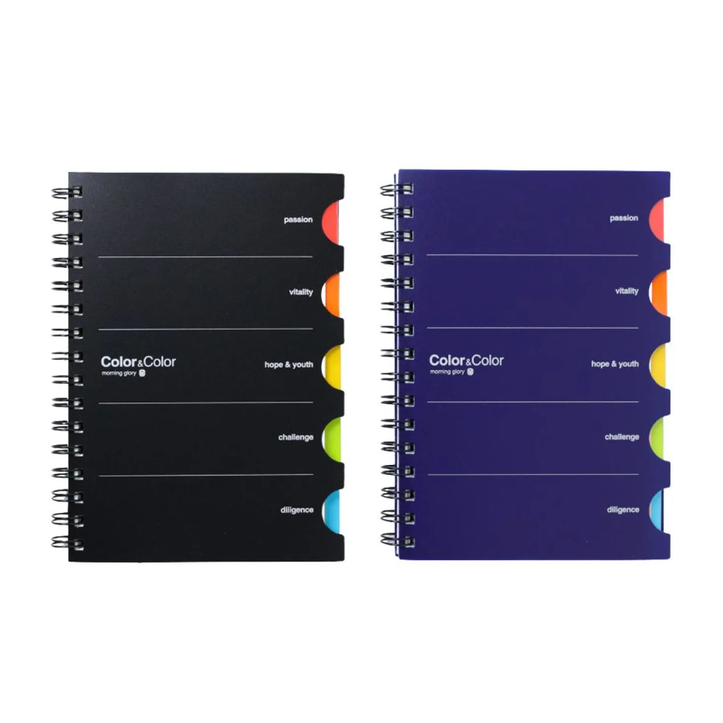 Colorful Index A5 Spiral Lined Notebook