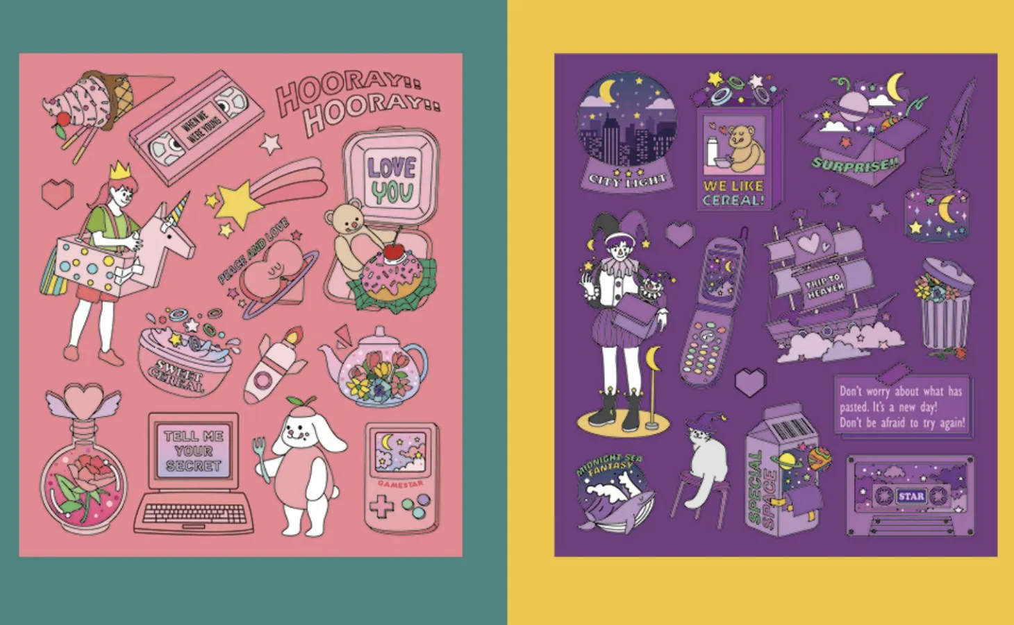 Color Point Deco Sticker v4