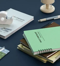 Compact A5 Hardcover Checklist Notebook