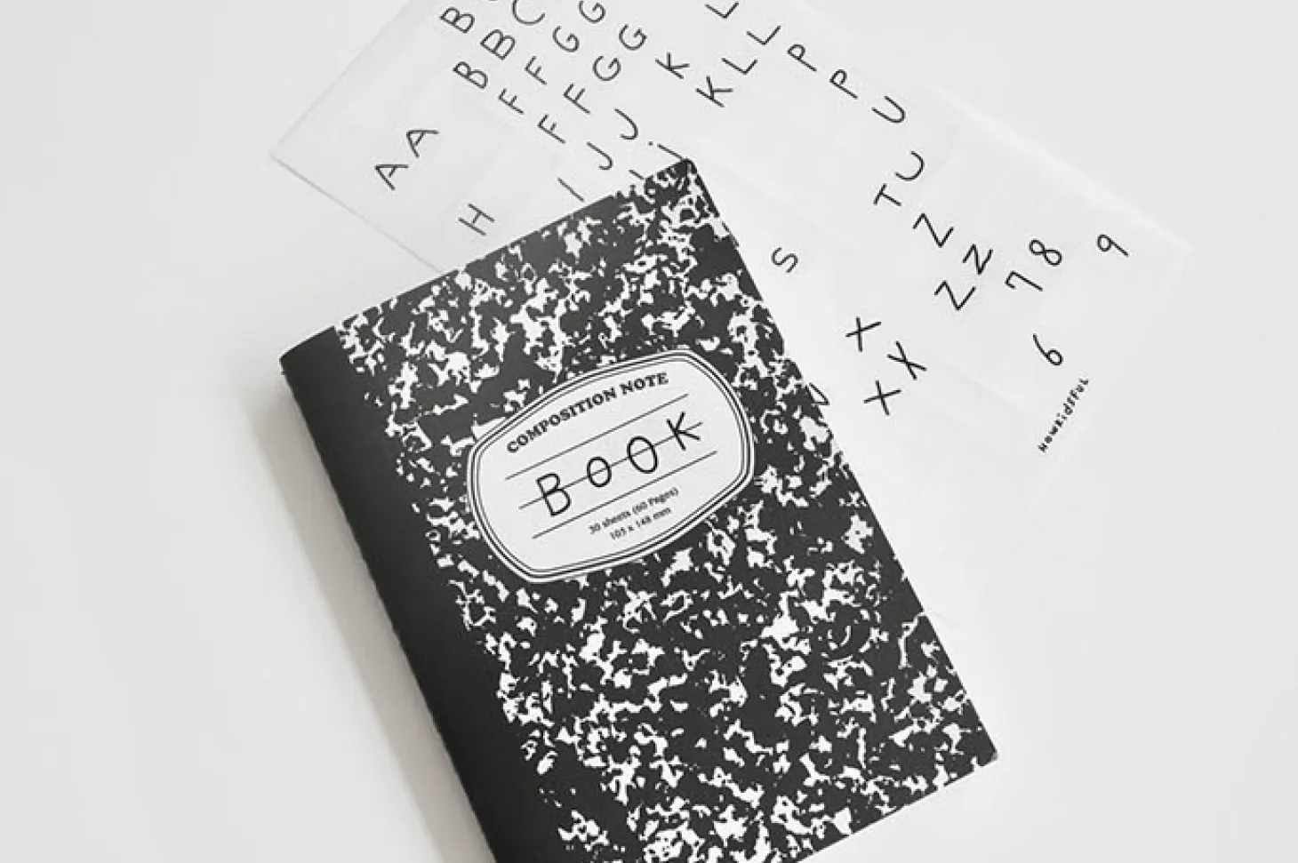 Composition A6 Plain Notebook v2