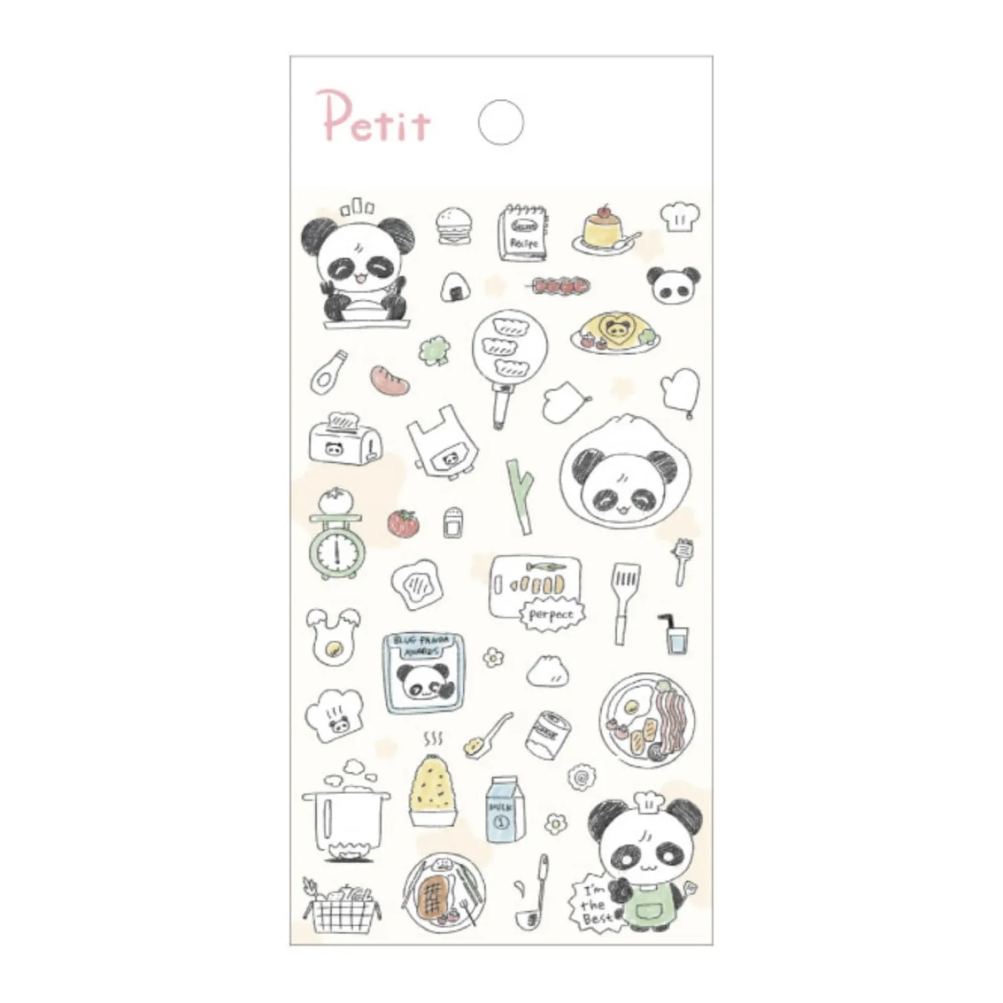 Cooking Panda Deco Sticker