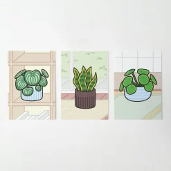 Cozy Home Houseplant Postcard