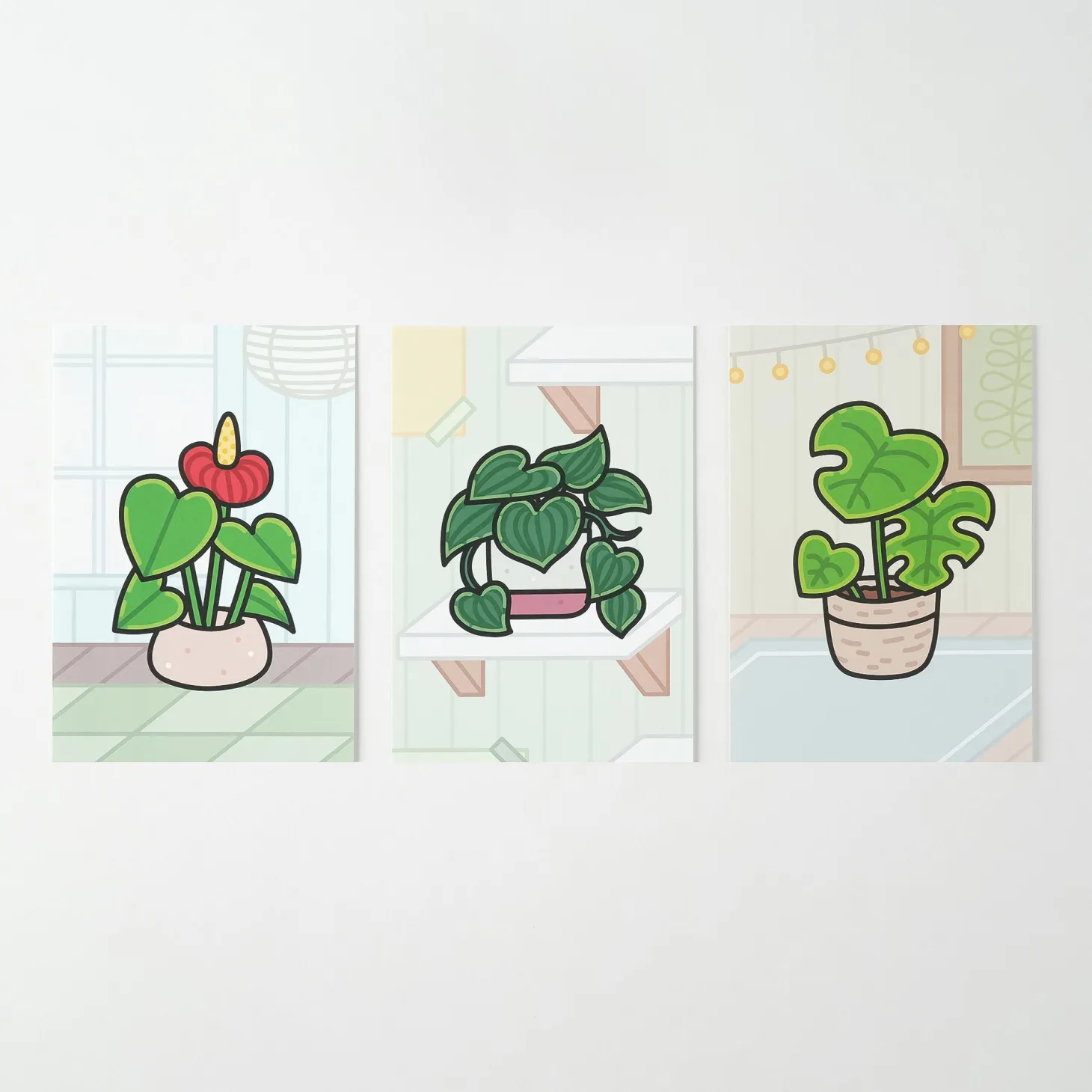 Cozy Home Houseplant Postcard