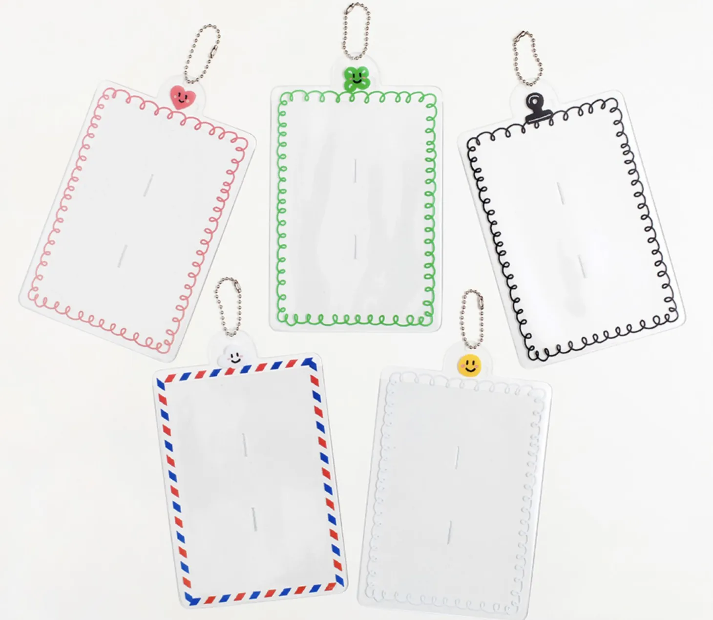 4 Cut Double Photo Holder Key Chain