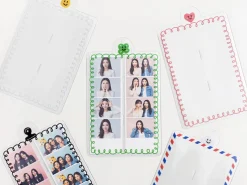 4 Cut Double Photo Holder Key Chain
