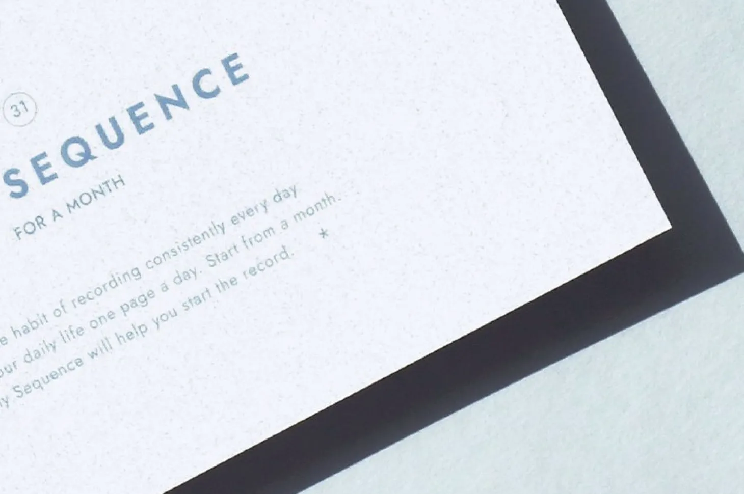 Daily Sequence One-Month Planner