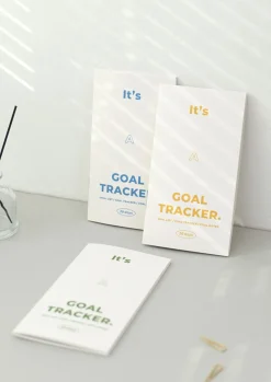30 Days Goal Tracking Slim Notebook