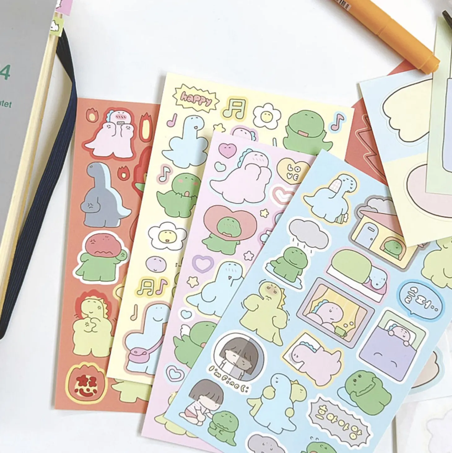 Dino Emotion Deco Sticker