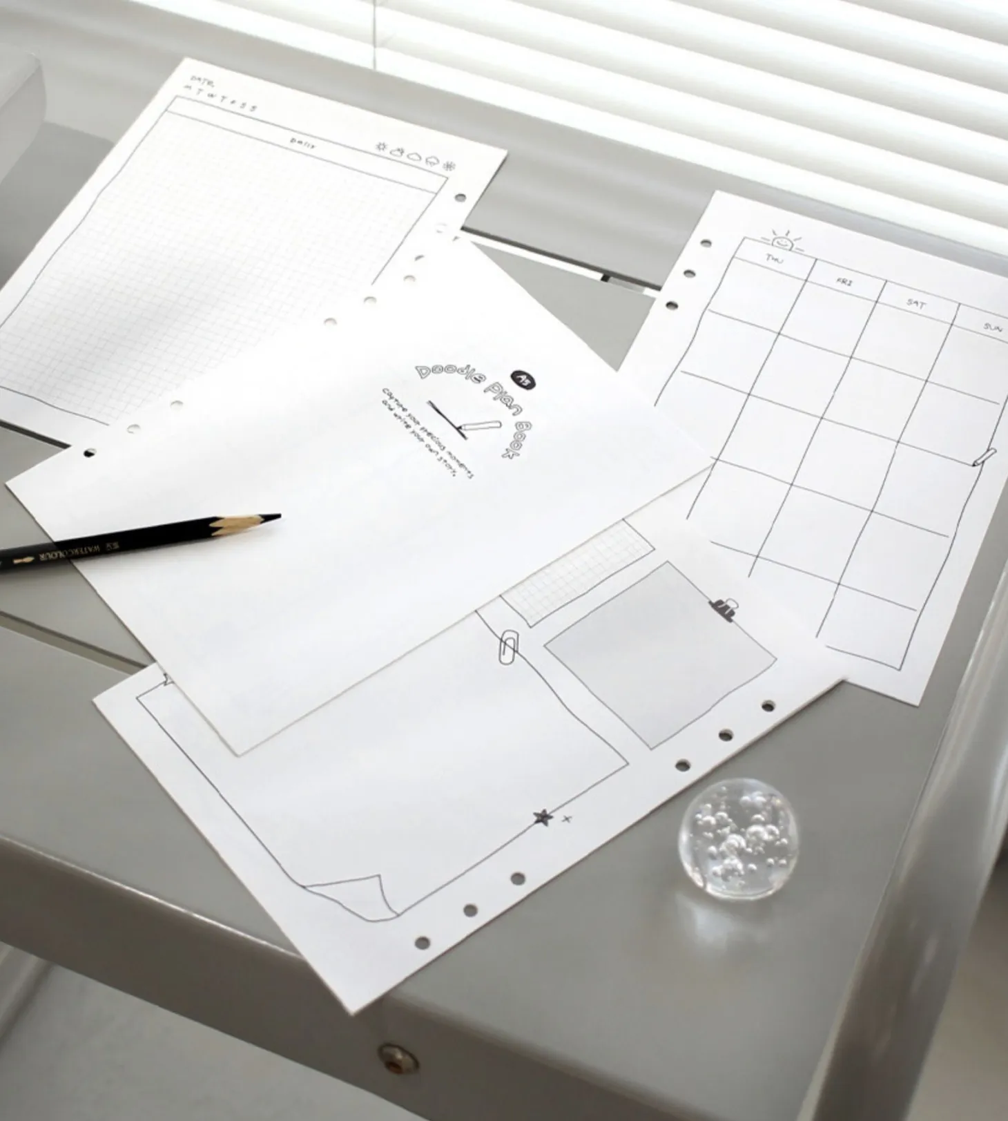Doodle Bulk 6 Ring A5 Planner Refill