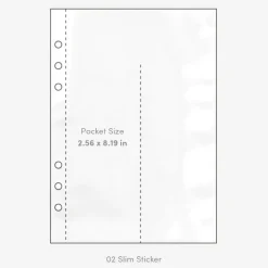 Double-sided 6 Ring A5 Pocket Refill