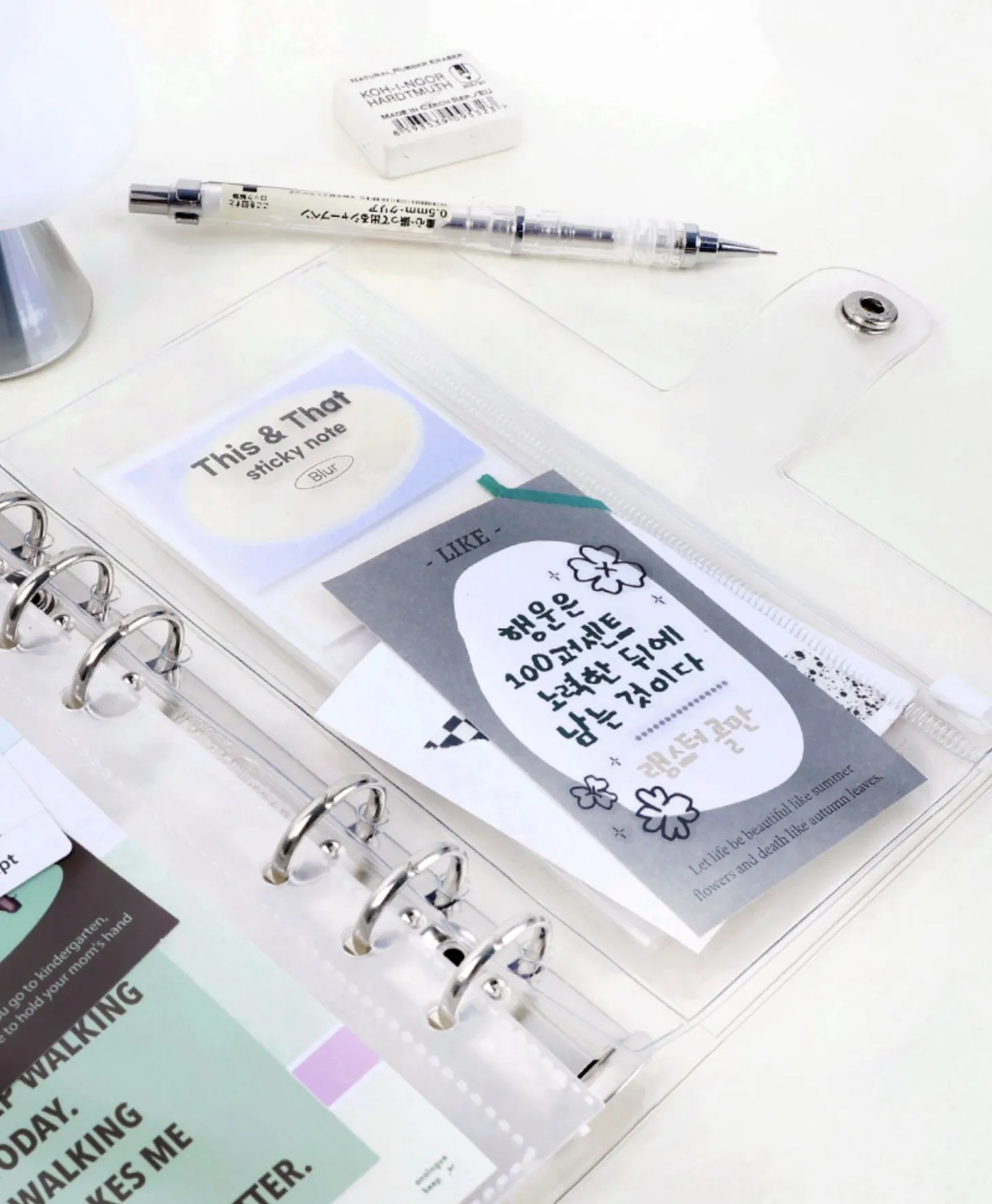 Double-sided 6 Ring A6 Pocket Refill