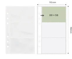 Double-sided 6 Ring A6 Pocket Refill
