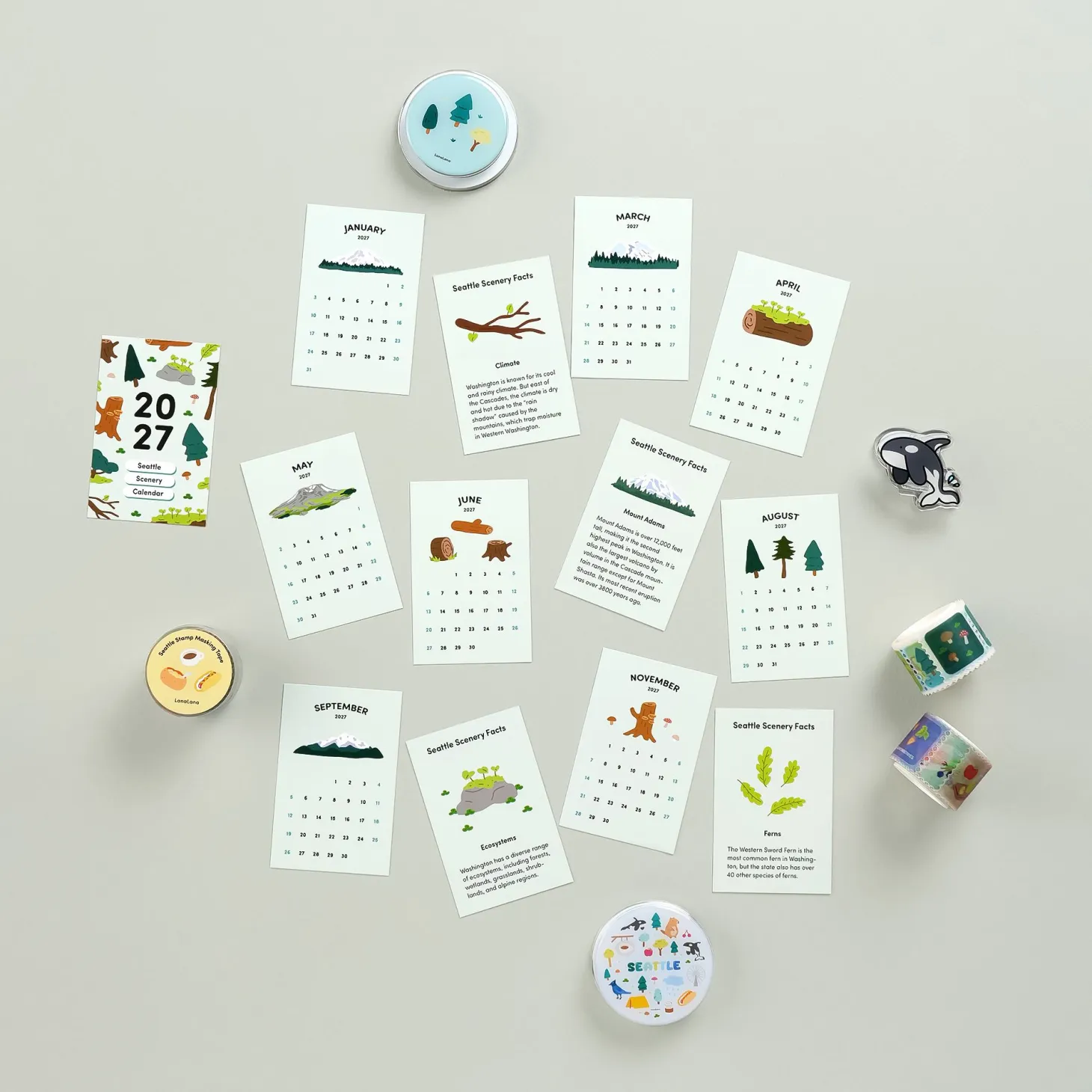 Double-sided Themed Acrylic Clip