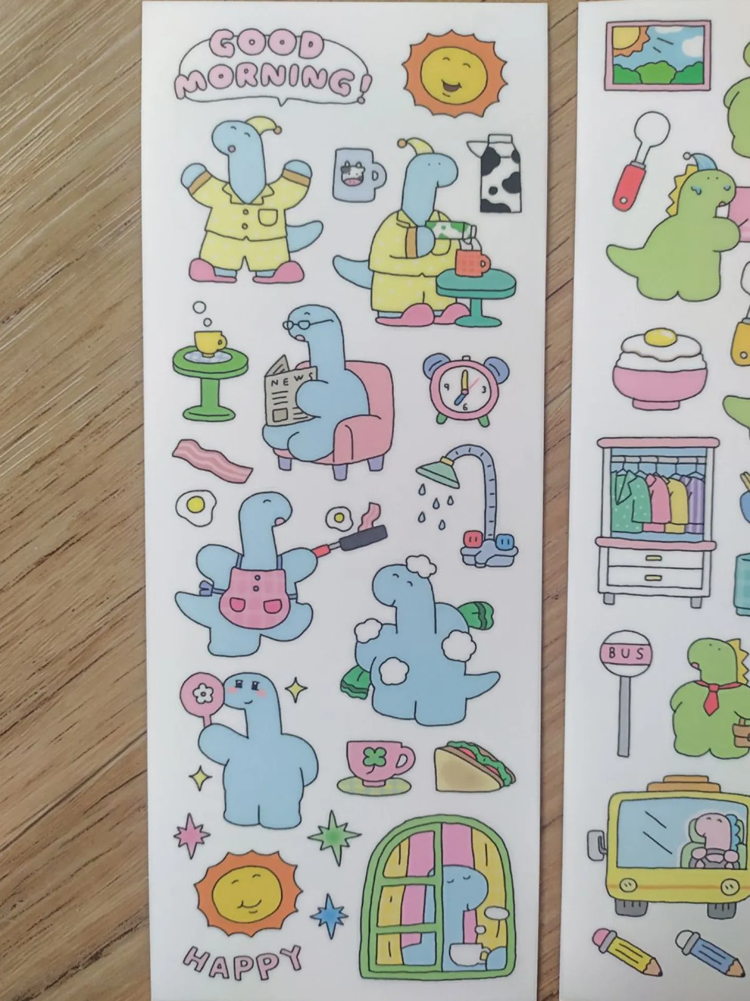 Early Bird Dino Deco Sticker