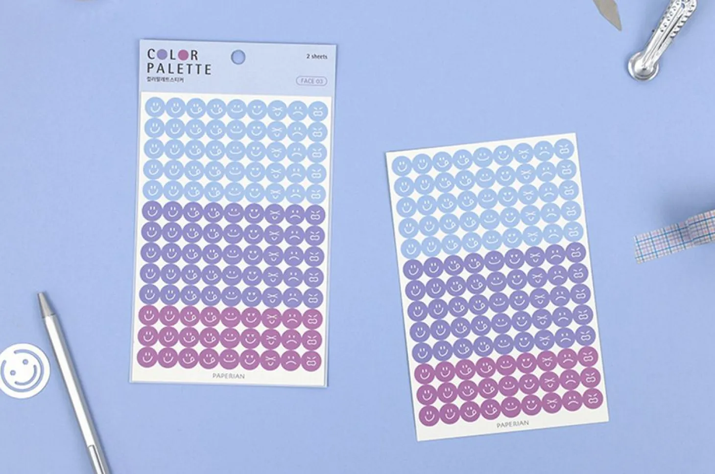 Face Color Palette Sticker