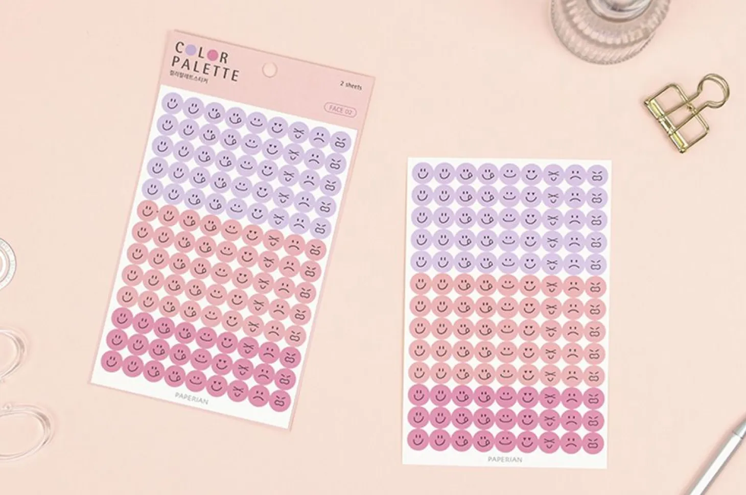 Face Color Palette Sticker