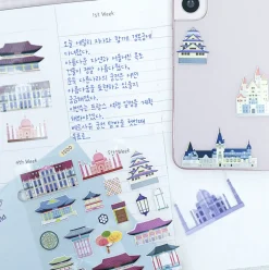 Famous Landmark Paper Sticker