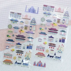Famous Landmark Paper Sticker