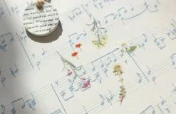 Flower Letter Deco Sticker