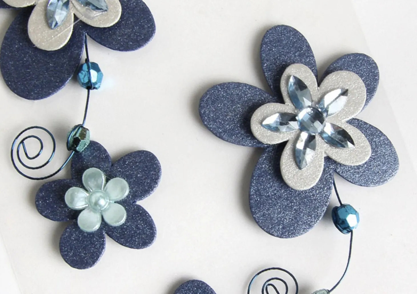 Flower Themed 3D Deco Sticker v1