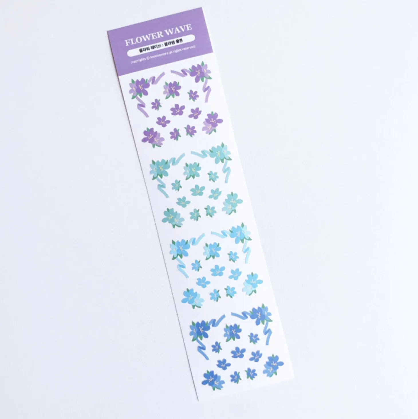 Flower Wave Slim Sticker