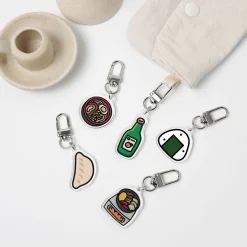 Food Acrylic Key Ring v2