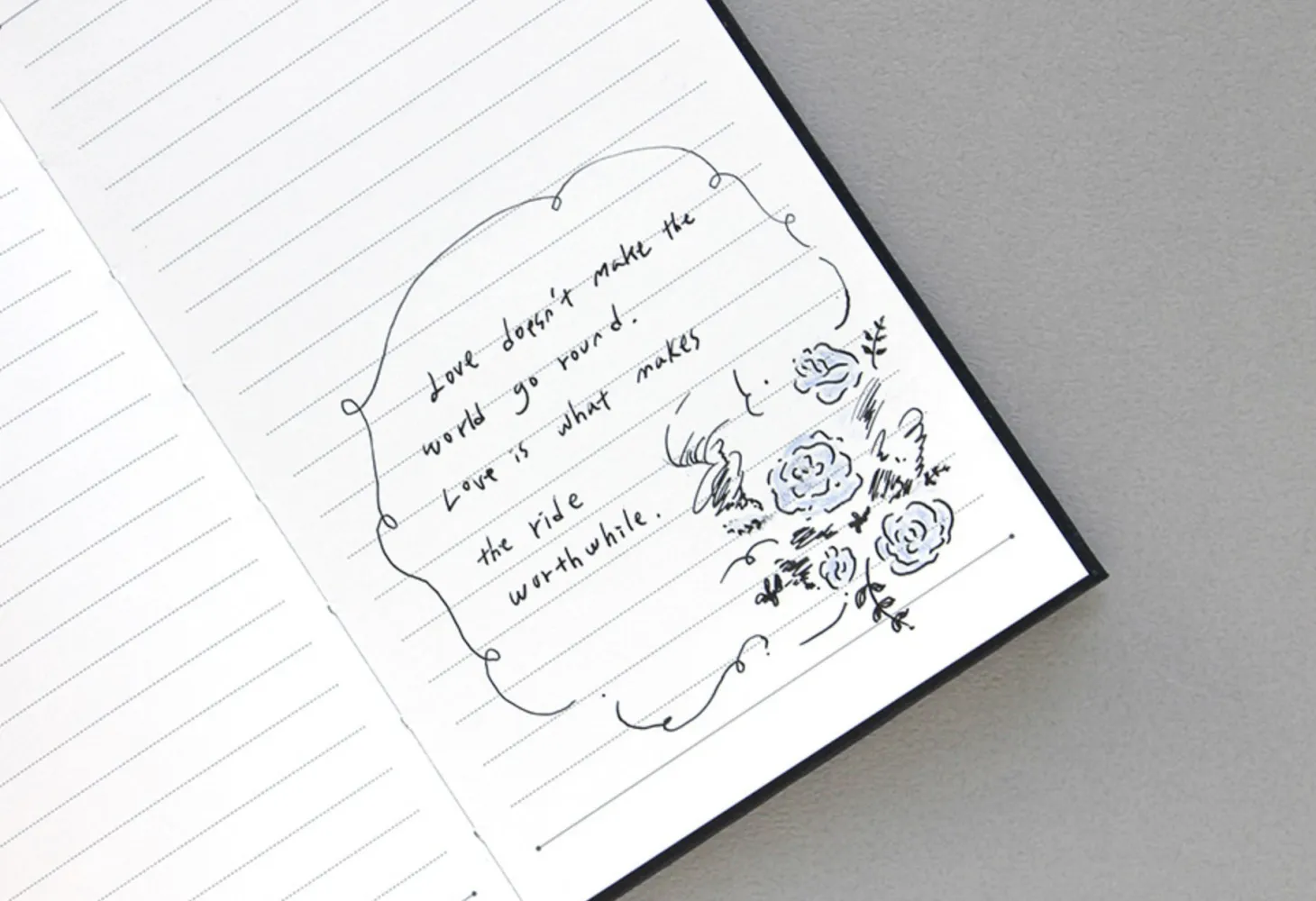 Fountain Friendly Pocket Lined Notebook