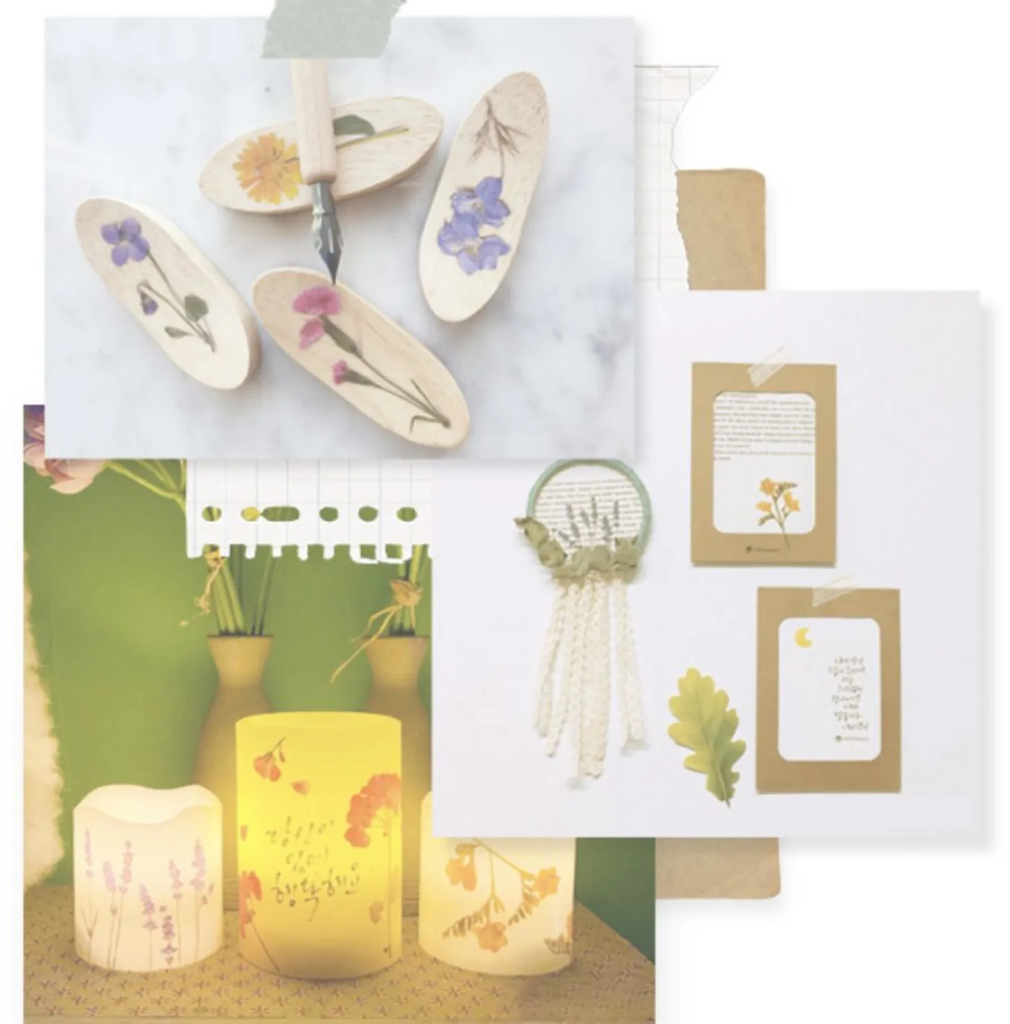Globe Amaranth Pressed Flower Sticker