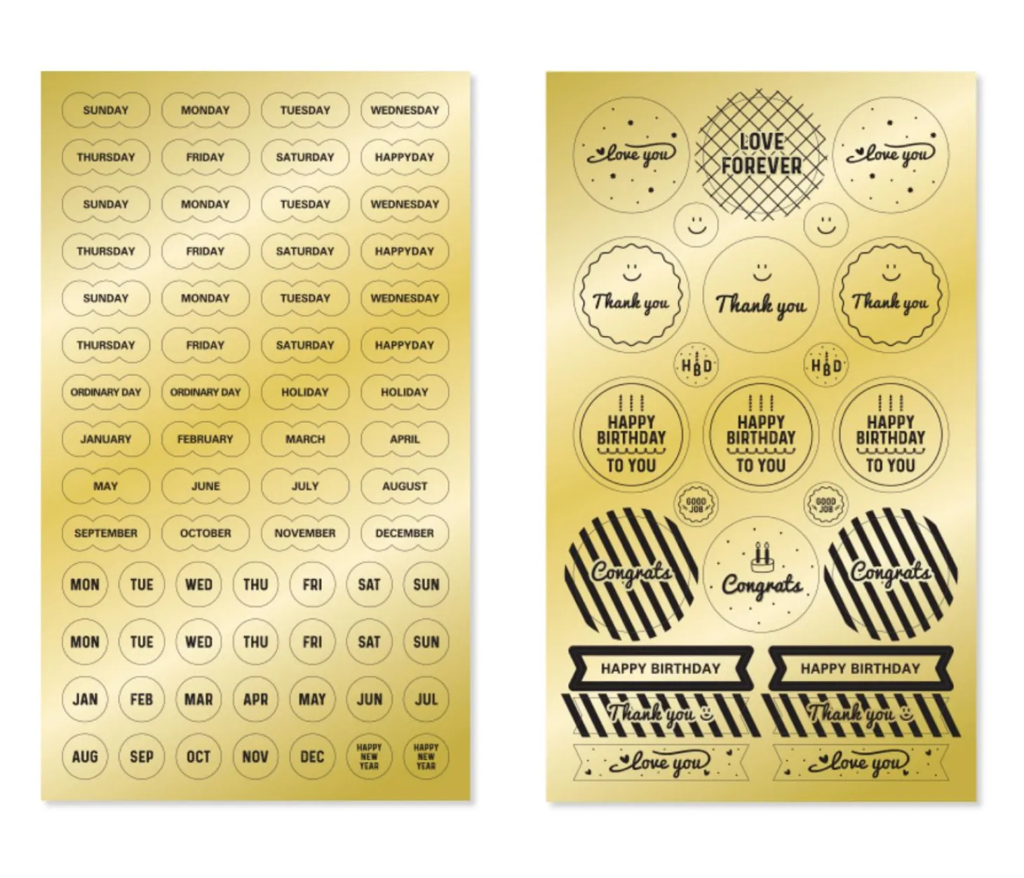 Gold Deco Sticker